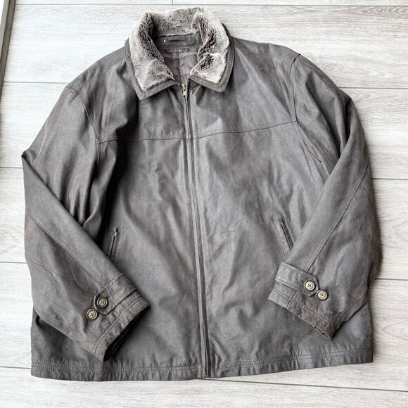 Covington Brown Leather Insulated Jacket - Picture 3 of 16